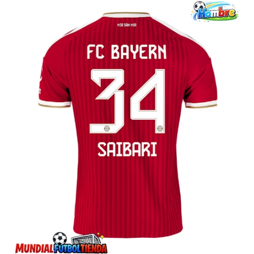 Camiseta Bayern Munich Ismael Saibari #34 Primera Equipación Replica 2026-27 mangas cortas